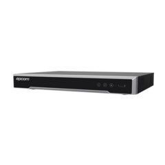 EPCOM DVR 4 Canales TurboHD + 4 Canales IP/ 8 Megapixel/ Acusense/ Audio por coaxitron / 1 Bahía de Disco Duro /4 Entradas de Alarma / 1 Salida de Alarma / H.265+ EV-8004TURBO-D