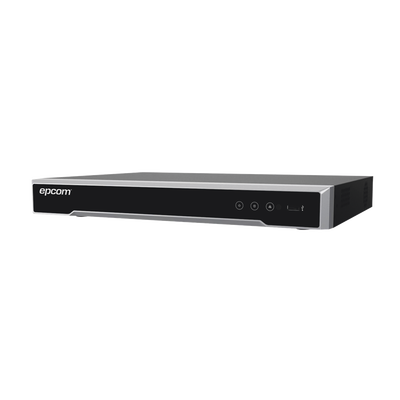 EPCOM DVR 4 Canales TurboHD + 4 Canales IP/ 8 Megapixel/ Acusense/ Audio por coaxitron / 1 Bahía de Disco Duro /4 Entradas de Alarma / 1 Salida de Alarma / H.265+ EV-8004TURBO-D