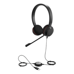 JABRA Jabra Evolve 20 DUO con conexión USB, micrófono con cancelación de ruido de ultima generación, configuración Plug and Play (4999-829-209) MOD: EVOLVE-20-DUO-UC