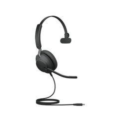 JABRA Jabra Evolve 2 40, Auricular mono versión UC con aislamiento de ruido, conexión USB-C y indicador de ocupado (Busylight) (24089-889-899) MOD: EVOLVE2-40-MONO-UC-C