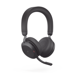 JABRA Jabra Evolve2 75, Auricular stereo versión MS con cancelación de ruido activa, dongle USB-A indicador de ocupado (Busylight)(27599-999-999) MOD: EVOLVE275MSBKA