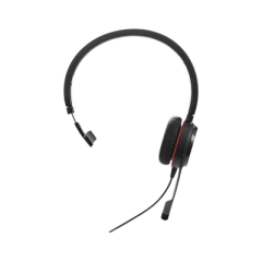 JABRA Jabra Evolve 30 Mono con conexión USB / 3.5mm, micrófono con cancelación de ruido y controlador en el cable con botones e indicadores LED (5393-829-309) MOD: EVOLVE-30-MONO-UC