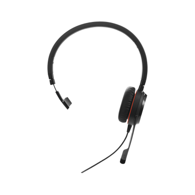JABRA Jabra Evolve 30 Mono con conexión USB / 3.5mm, micrófono con cancelación de ruido y controlador en el cable con botones e indicadores LED (5393-829-309) MOD: EVOLVE-30-MONO-UC
