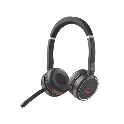 JABRA Jabra Evolve 75 SE Stereo, conexión Bluetooth, indicador de ocupado, USB-A con certificado Microsoft Teams (7599-842-109) MOD: EVOLVE75SEDUOMS
