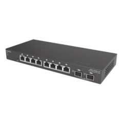 ENGENIUS Switch Administrable Capa 2 de 8 Puertos Gigabit Serie Neutron. MOD: EWS1200D-10T