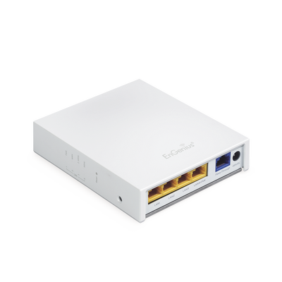 ENGENIUS Punto de Acceso para Pared en 2.4 GHz,MIMO 2x2, Hasta 300 Mbps, 4 Puertos uno con Salida PoE. 100 mW de Potencia MOD: EWS500AP