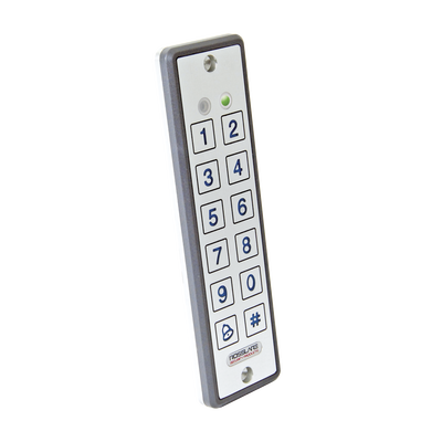 ROSSLARE SECURITY PRODUCTS Lector ultra delgado de proximidad con teclado, capacidad de lectura de tarjetas ROSSLARE y HID, 125 Khz MOD: EY-C60N