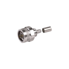Times Microwave Conector N Macho Plegable con Pin Cautivo para cables RG8X, LMR240, 9258. MOD: EZ-240-NM-HX