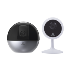 EZVIZ Kit de Camaras WiFi, Incluye 1 Pieza CS-C1C y 1 Pieza C6W / Audio de Dos Vías / Detección de Movimiento / Ranura para Memoria / C6TC Con Seguimiento Inteligente MOD: EZ-360MKIT