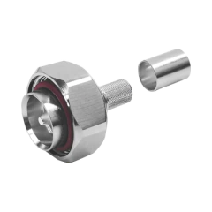 Times Microwave Conector DIN 7-16 Macho Plegable con Pin Cautivo para cables Tipo RG-8/U MOD: EZ-400-716M-X