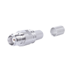 Times Microwave Conector TNC Hembra en Línea, Plegable Hex. con Pin Cautivo para cables Tipo RG-8/U, LMR-400 MOD: EZ-400-TF-PL-X