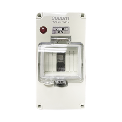 EPCOM POWERLINE Gabinete Plástico para Exterior IP66 para Riel Din MOD: F56CB4N