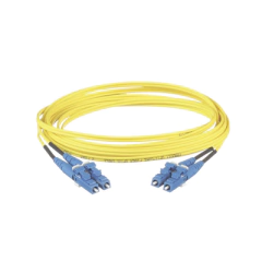 PANDUIT Jumper de Fibra Optica Monomodo 9/125 OS2, LC-LC Duplex, LSZH, Color Amarillo, 1 Metro MOD: F92ELLNLNSNM003