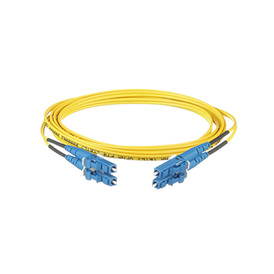 PANDUIT Jumper de Fibra Optica Monomodo 9/125 OS2, LC-LC Duplex, OFNR (Riser), Color Amarillo, 3 Metros MOD: F92ERLNLNSNM003