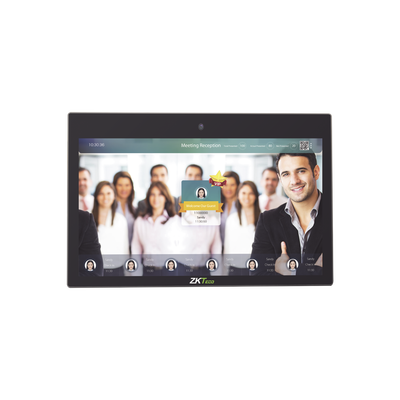 ZKTECO Pantalla de 32 pulgadas para publicidad con reconocimiento facial de hasta 5 personas al mismo tiempo MOD: FACE-KIOSK-H32