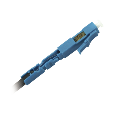 LINKEDPRO BY EPCOM Conector Rápido de Instalación en Campo, Monomodo, LC/UPC, pre-pulido, re-terminable para Fibra Drop Plana MOD: FASC-LC