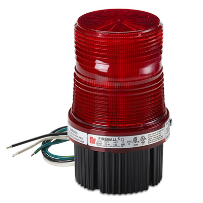 FEDERAL SIGNAL INDUSTRIAL Estrobo fireball Para Ubicaciones Peligrosas, UL y cUL, 12-24 Vcc, rojo MOD: FB2LED012024R