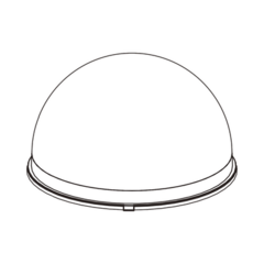 Hanwha Techwin Wisenet Burbuja cristalina para domos Wisenet MOD: FC15-002790B