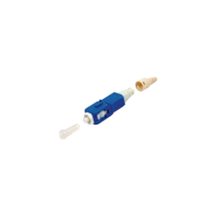 SIEMON Conector de Fibra Óptica pre-pulido LightBow SC/UPC Simplex, Monomodo OS1/OS2, re-terminable, Color Azul MOD: FC1-LB-SCU-9BL