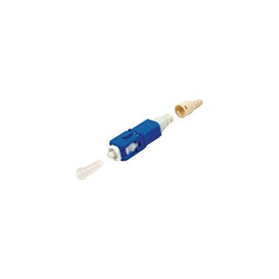 SIEMON Conector de Fibra Óptica pre-pulido LightBow SC/UPC Simplex, Monomodo OS1/OS2, re-terminable, Color Azul MOD: FC1-LB-SCU-9BL