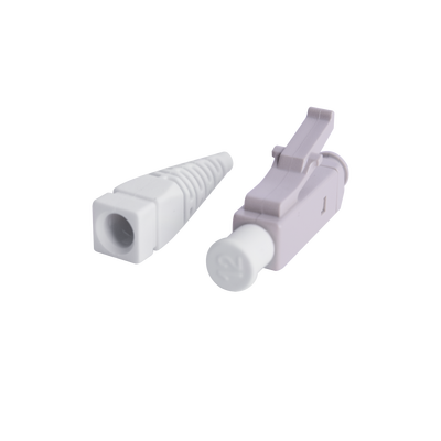 SIEMON Conector de Fibra Óptica LC Simplex, Para Instalación en Campo, Multimodo, Fibra recubierta, Color Beige MOD: FC1-LC-MM-B80