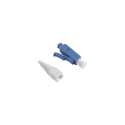 SIEMON Conector de Fibra Óptica LC Simplex, Para Instalación en Campo, Monomodo, Fibra recubierta, Color Azul (No pre-pulido) MOD: FC1-LC-SM-B02