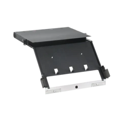 PANDUIT Panel de Distribución de Fibra Óptica, Acepta 4 Placas FAP o FMP, Bandeja Deslizable e Inclinable Hacia Abajo, Hasta 96 Fibras, Color Negro, 1UR MOD: FCE1U