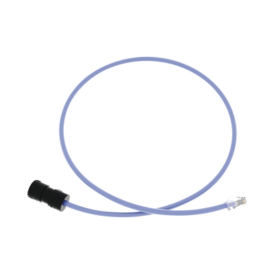 PANDUIT Cable de Conexión en Campo Jack a Plug RJ45, Categoría 6A, CMP (Plenum), 1 Metro, Color Azul MOD: FC-ICCP1MBU
