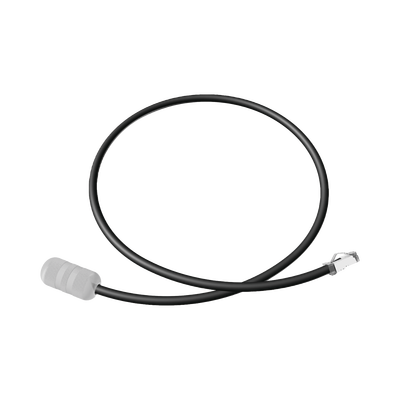 PANDUIT Cable de Conexión en Campo Jack a Plug RJ45 de Uso Exterior, Categoría 6A, Blindado (S/FTP), 1 Metro, Color Negro MOD: FC-OCCO1MBL