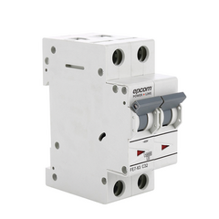 EPCOM POWERLINE Protección Térmica 2P, 16 A, Corriente Alterna 400 Vca para Aplicación Fotovoltaica Montaje Riel DIN MOD: FE7632PC16