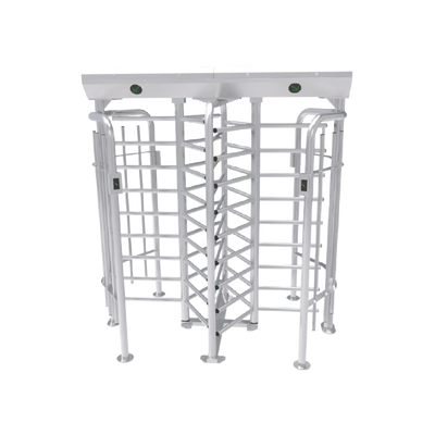 ZKTECO Torniquete Doble de cuerpo completo / 25 personas por minuto / Interior-Exterior / Acero inoxidable MOD: FHT-2300-D