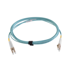 SIEMON Jumper de Fibra Óptica Multimodo 50/125 XGLO OM3, LC-LC Duplex, OFNR, Color Aqua, 3 Metros MOD: FJ2-LCLC5L-03AQ