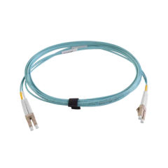SIEMON Jumper de Fibra Óptica Multimodo 50/125 XGLO OM3, LC-LC Duplex, OFNR, Color Aqua, 3 Metros MOD: FJ2-LCLC5L-03AQ