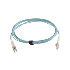 SIEMON Jumper de Fibra Óptica Multimodo 50/125 XGLO OM3, LC-LC Duplex, OFNR, Color Aqua, 5 Metros FJ2-LCLC5L-05AQ