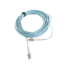 SIEMON Jumper de Fibra Óptica Multimodo 50/125 XGLO OM3, LC-LC Duplex, OFNR, Color Aqua, 7 Metros MOD: FJ2-LCLC5L-07AQ