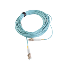 SIEMON Jumper de Fibra Óptica Multimodo 50/125 XGLO OM3, LC-LC Duplex, OFNR, Color Aqua, 10 Metros MOD: FJ2-LCLC5L-10AQ
