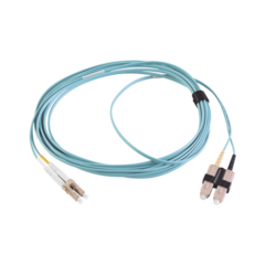 SIEMON Jumper de Fibra Óptica Multimodo 50/125 XGLO OM3, LC-SC Duplex, OFNR, Color Aqua, 5 Metros MOD: FJ2-LCSC5L-05AQ