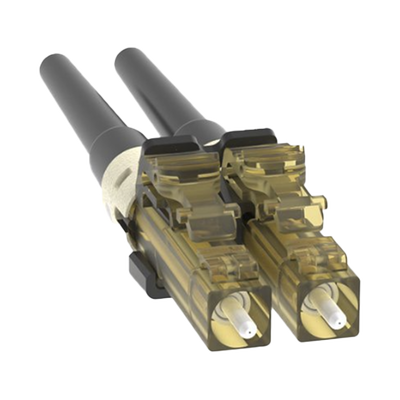 PANDUIT Conector de Fibra Óptica LC Duplex OptiCam, Multimodo 62.5/125 OM1, Pre-pulido, Color Negro MOD: FLCDMC6BLY