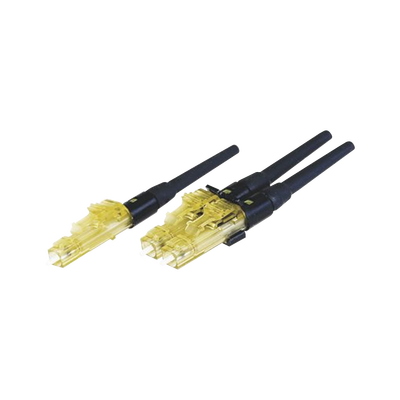 PANDUIT Conector de Fibra Óptica LC Simplex OptiCam, Multimodo 50/125 OM2, Pre-pulido, Color Negro MOD: FLCSMC5BLY