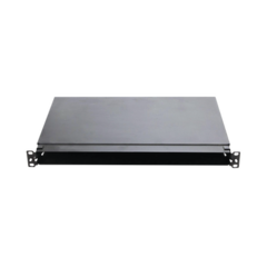 PANDUIT Panel de Distribución de Fibra Óptica, Acepta 4 Casetes QuickNet o Placas FAP/FMP con Panel CFAPPBL1 (No Incluido), Bandeja Fija, Hasta 96 Fibras, Color Negro, 1UR MOD: FMT1