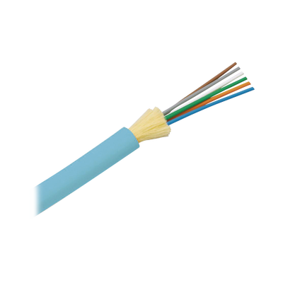 PANDUIT Cable de Fibra Óptica de 6 hilos, Multimodo OM3 50/125 Optimizada, Interior, Tight Buffer 900um, No Conductiva (Dieléctrica), OFNR (Riser), Precio Por Metro MOD: FODRX06Y