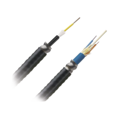 PANDUIT Cable de Fibra Óptica de 12 hilos, Multimodo OM4 50/125 Optimizada, Interior/Exterior, Armada, Loose Tube 250um, OFCR (Riser), Precio Por Metro MOD: FOGRZ12Y