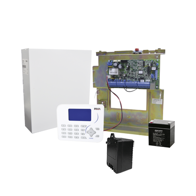 PIMA Sistema de Alarma, Panel Hibrido 8 a 144 Zonas, Conexión IP con App PIMALINK2.0 ¡Gratis! MOD: FORCE-KIT2