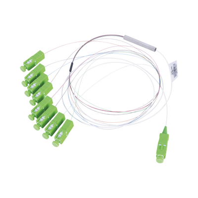 PANDUIT Divisor Óptico (Splitter) Tipo PLC, de 1x8, Con Conector de Entrada SC/APC y Conectores de Salida SC/APC MOD: FPONCS1X8