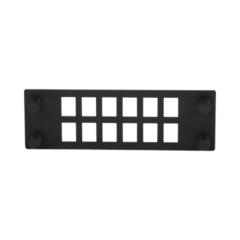 PANDUIT Placa Para 12 Adaptadores de Fibra Óptica, Uso con Gabinetes FPONE3 y FPONE4 MOD: FPONEAP12
