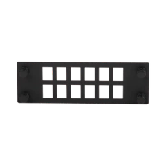 PANDUIT Placa Para 12 Adaptadores de Fibra Óptica, Uso con Gabinetes FPONE3 y FPONE4 MOD: FPONEAP12