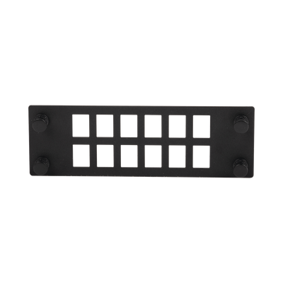 PANDUIT Placa Para 12 Adaptadores de Fibra Óptica, Uso con Gabinetes FPONE3 y FPONE4 MOD: FPONEAP12