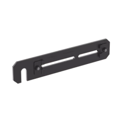 PANDUIT Soporte de Montaje a Techo, para Canaletas FiberRunner 4X4 o 6x4, Uso con Varilla Roscada de 1/2", Color Negro MOD: FR6TRBE12
