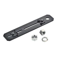 PANDUIT Soporte de Montaje a Techo, para Canaletas FiberRunner 4X4 o 6x4, Uso con Varilla Roscada de 5/8", Color Negro MOD: FR6TRBN58