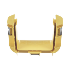PANDUIT Union Recta "Cople", Para Canaleta FiberRunner™ 4X4, Color Amarillo MOD: FRBC4X4LYL